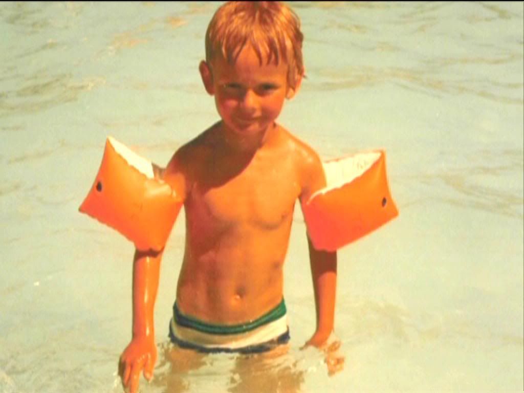 Tom Chaplin de niño.