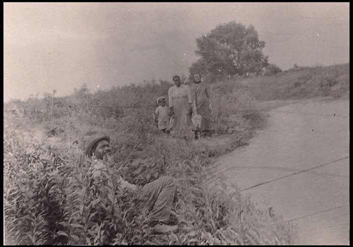 African-American man fishing from river bank in background a Black woman child and white woman - 1907 photo 16-African-AmericanmanfishingfromriverbankinbackgroundaBlackwomanchildandwhitewoman-1907_zps1f65348b.jpg