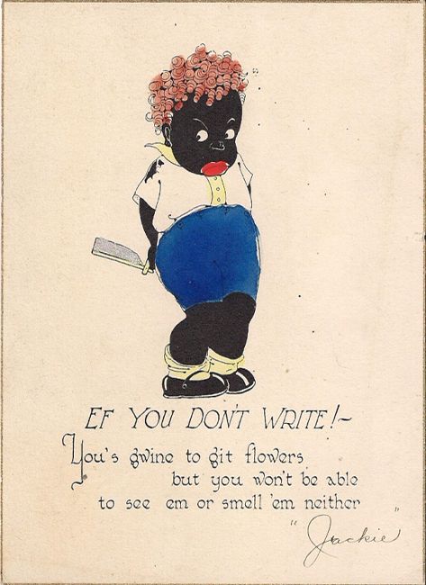 Ef You Don’t Write! No. 10 A 805 Hand Painted Card Rust Craft Boston, U.S.A. Circa 1911 photo EfYouDontWrite_zps0fae2bc7.jpg