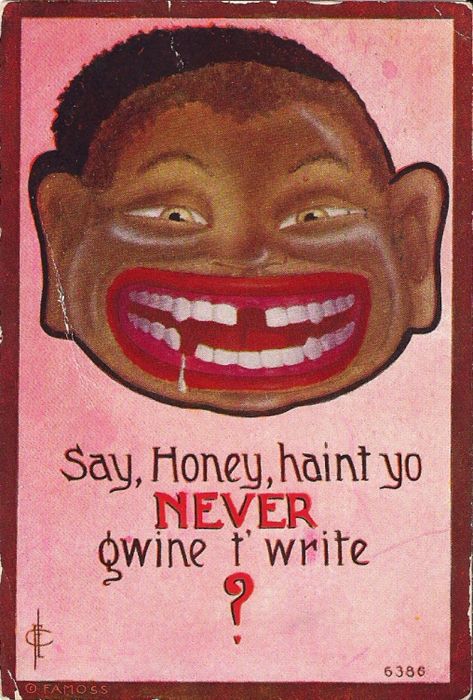 Say, Honey, Hain’t Yo Never Gwine T’ Write? No. 6386 ‘Reminder’ series Copyright F. A. Moss Denver, Colo. Mailed March 17, 1910 photo SayHoneyHaintyoNever_zpsba12b44c.jpg