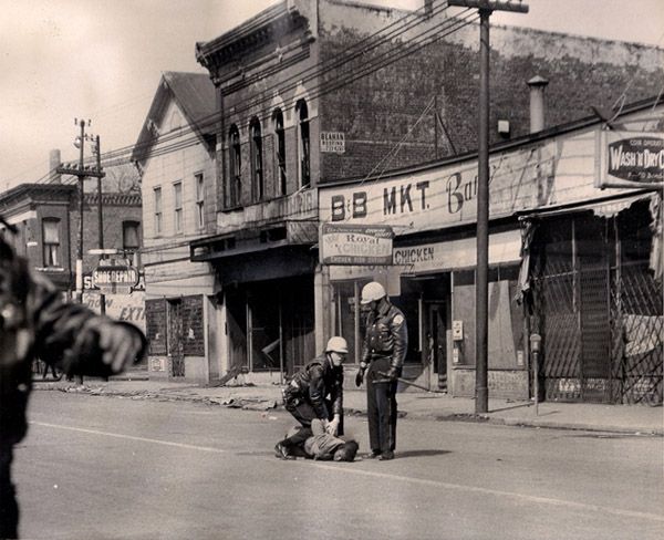 The 1968 Chicago riots were sparked by the assassination of  freelance riot