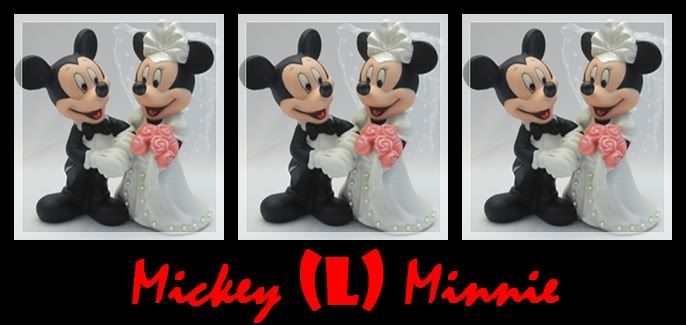 Mickey (L) Minnie