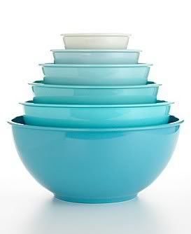 Blue Melamine Bowl Set