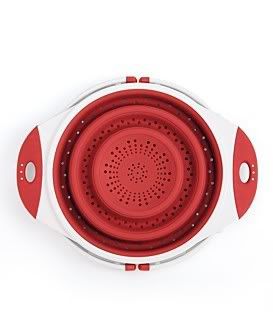 Red Silicone Collapsable Sink Colander