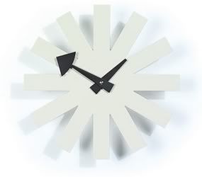 Vitra Nelson Asterisk Clock White