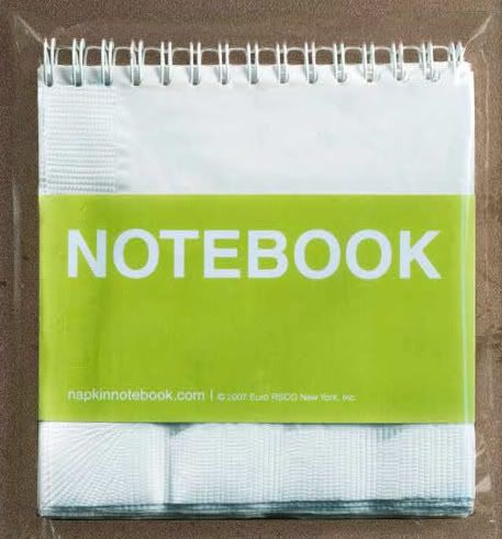 Napkin Notebook