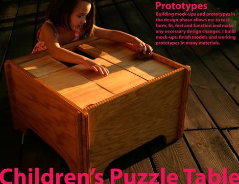 Puzzle Block Table