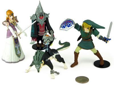 Zelda Twilight Princess 4 Figure Set