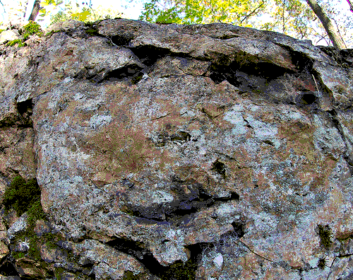 face in a rock animation