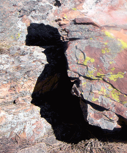rock shadow face,animated gif