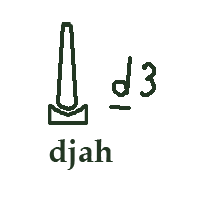 djah hieroglyphic