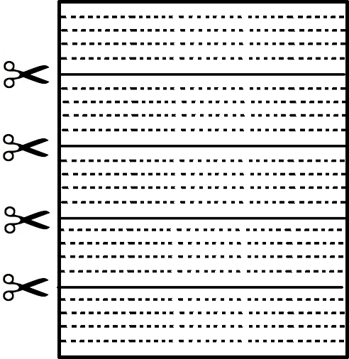 scored page for tubes