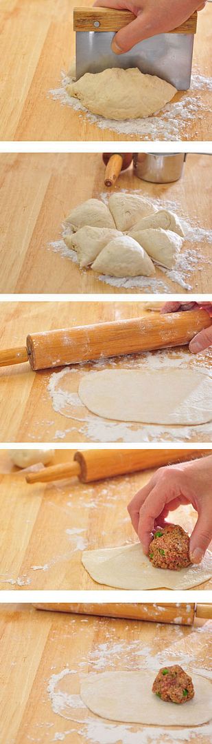 steamed dumplings preparation series 4