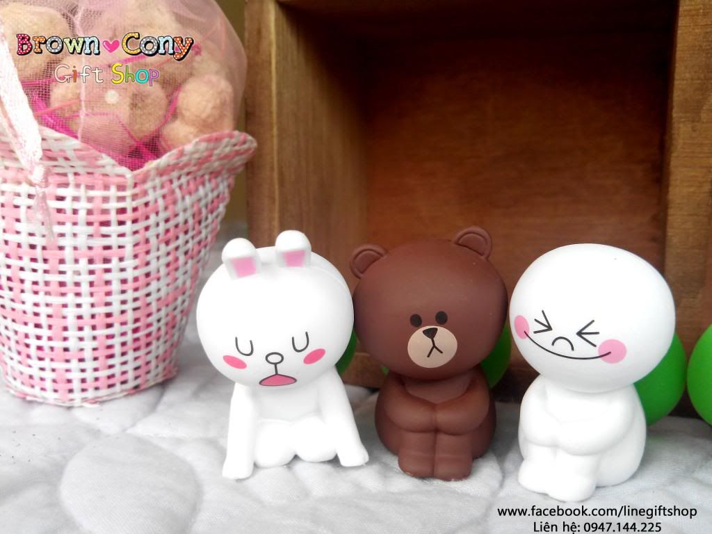 Gấu bông Brown Cony, Gối gấu Brown Cony, Line character, tổng hợp Brown Cony Moon