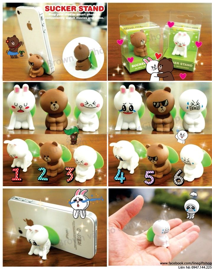 Gấu bông Brown Cony, Gối gấu Brown Cony, Line character, tổng hợp Brown Cony Moon