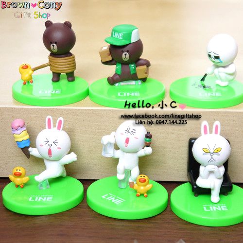 Gấu bông Brown Cony, Gối gấu Brown Cony, Line character, tổng hợp Brown Cony Moon