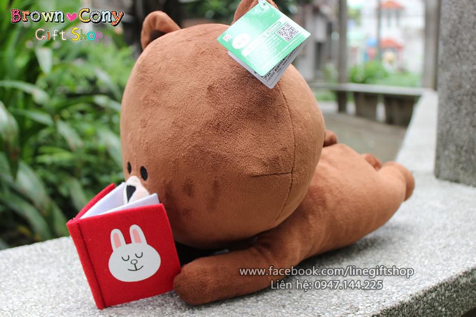 Gấu bông Brown Cony, Gối gấu Brown Cony, Line character, tổng hợp Brown Cony Moon