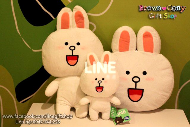 Gấu bông Brown Cony, Gối gấu Brown Cony, Line character, tổng hợp Brown Cony Moon