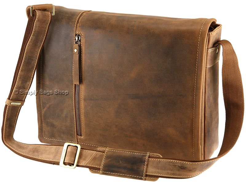 Visconti Hunters Leather Laptop Bag
