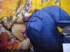 Big butt jeans painting on a wall - graffiti
