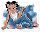 Betty Boop in jeans and white tank top