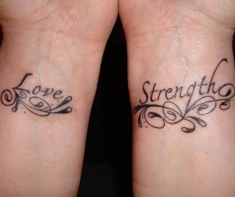 DSC01227.jpg Love & Strength Wrist Tattoos