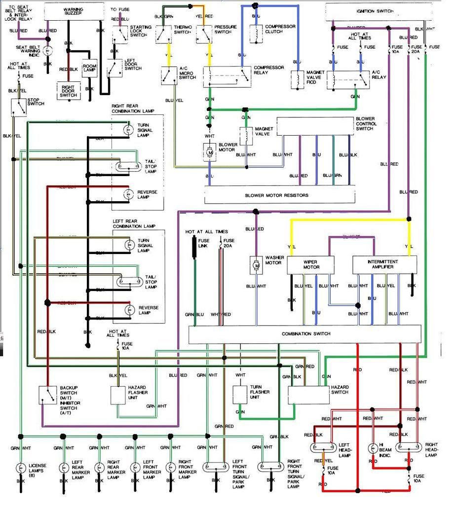 Ignition Switch Wiring Color Code