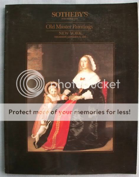 SOTHEBYS AUCTION OLD MASTER PAINTINGS JAN 1989 PRICES  
