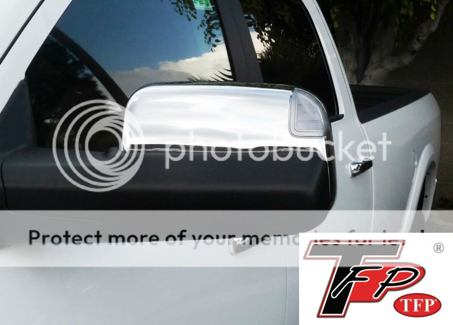   Dodge Ram 1500 2500 3500 Dually TFP Chrome Towing Mirror Covers  