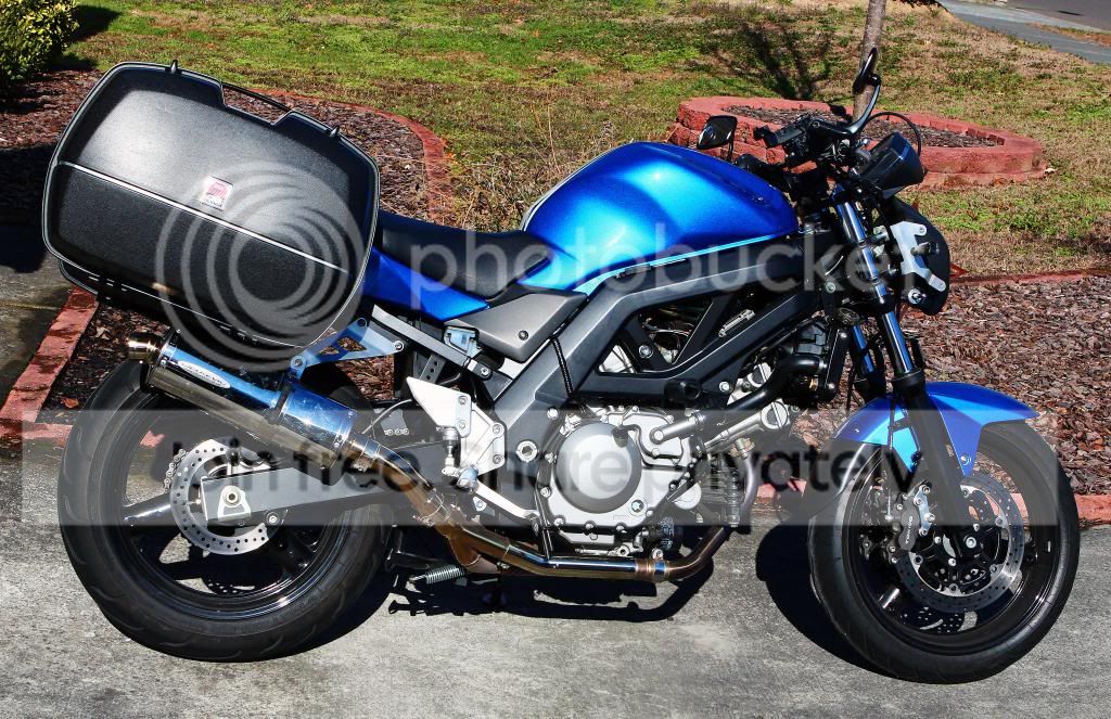 Fabricated Side Luggage Rack- lots of pics | Suzuki SV650 Riders Forum