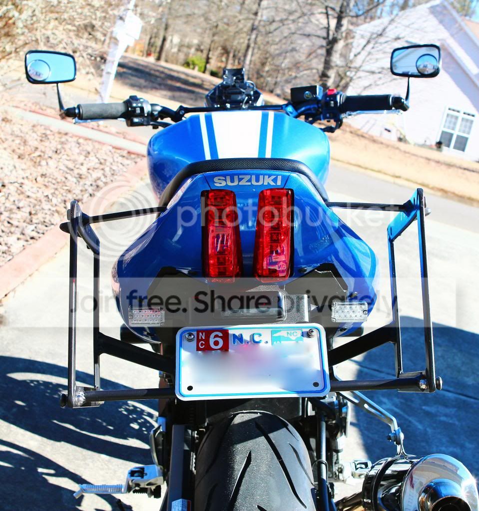 Fabricated Side Luggage Rack- lots of pics | Suzuki SV650 Riders Forum