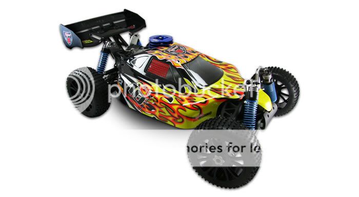 Hurricane XTR Off Road Buggy uses 15 20% nitro fuel avaliable in our 