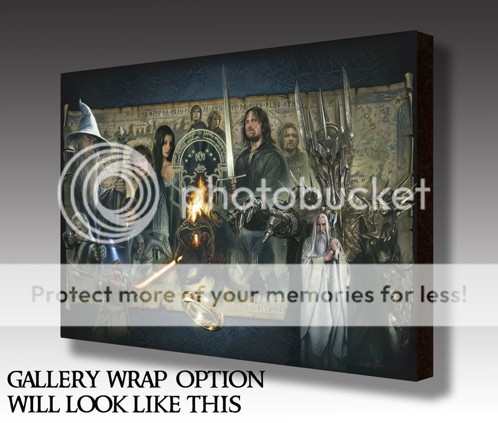 Lord of the Rings CANVAS GICLEE Fellowship of the Ring  