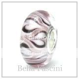   PINK CZ FLOWERS Sterling Silver European Charm Bead M 249  